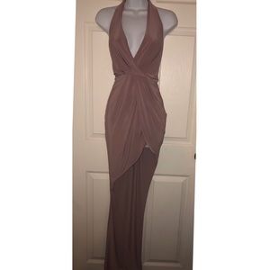 Windsor mauve asymmetrical dress
